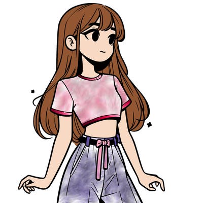 girl in a cute crop top