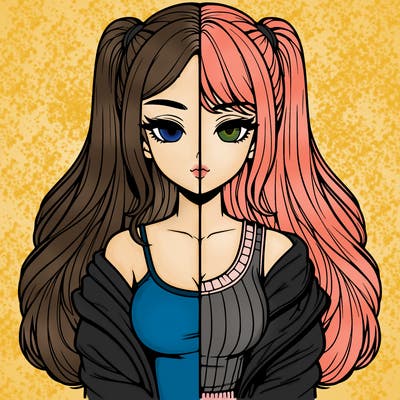 realistic girl split