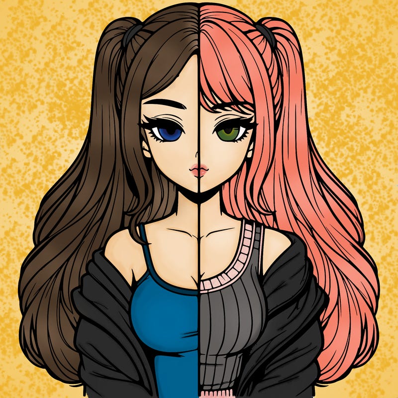 realistic girl split