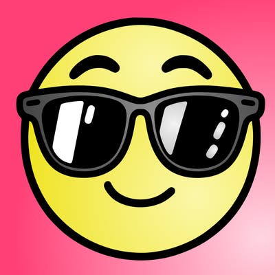 emoji with sunglasses