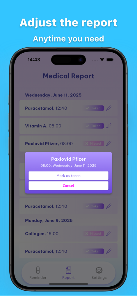 Pill Reminder - Medication Log - Medical App | MWM