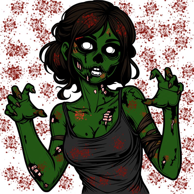 realistic zombie girl