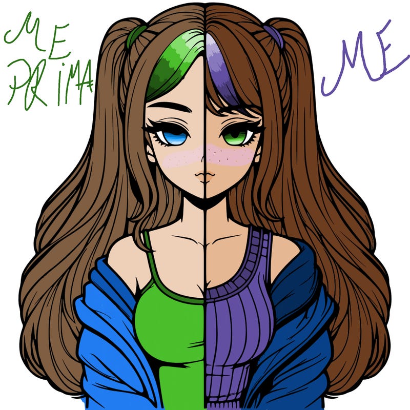 realistic girl split