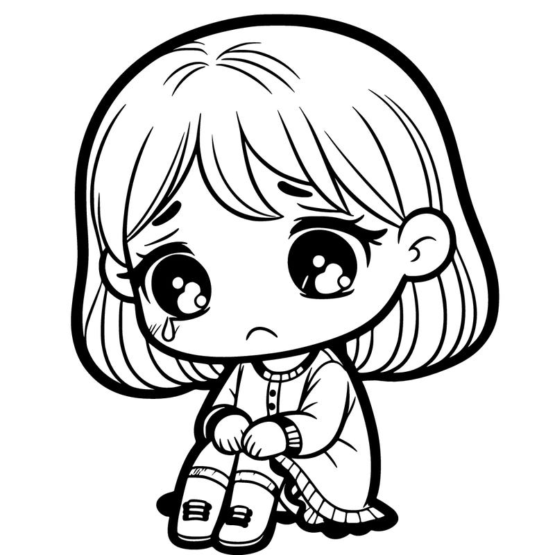 sad little girl