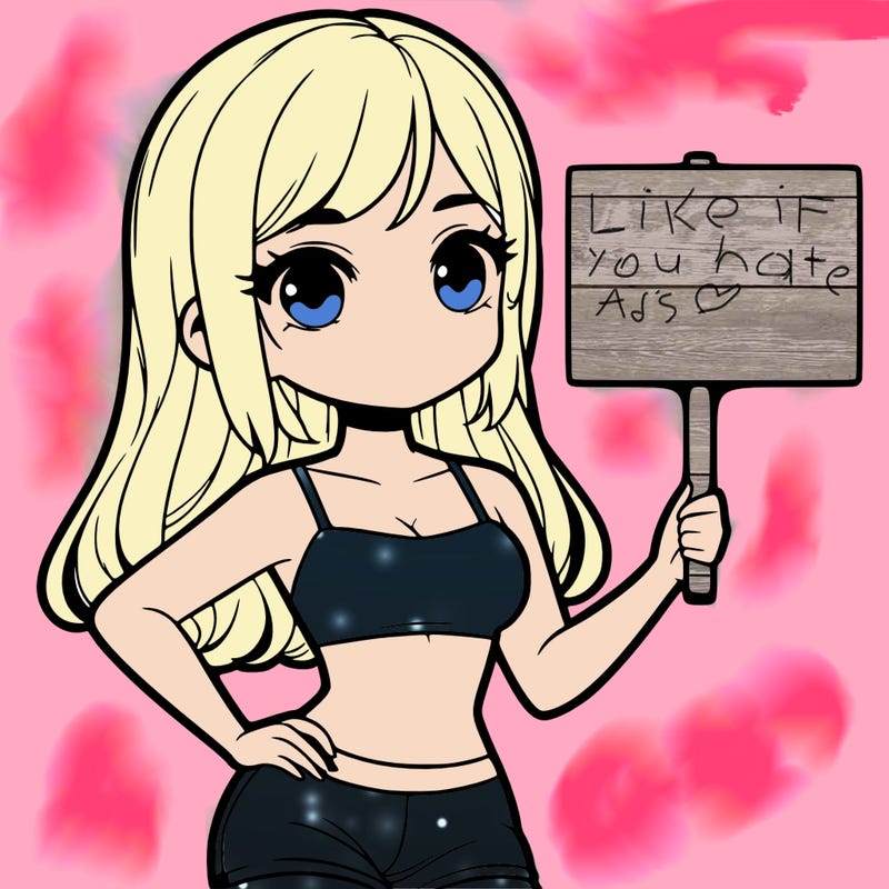 girl in a cute crop top holding a blank sign