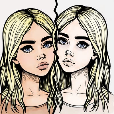 realistic girl split