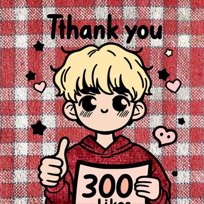 thank you for 300 likes