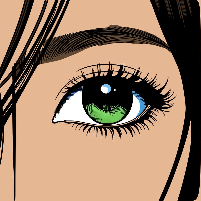 realistic korean girl eye