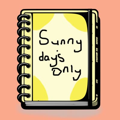 blank, realistic notebook