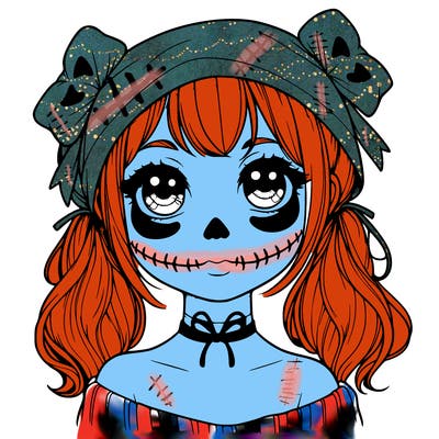 realistic girl halloween