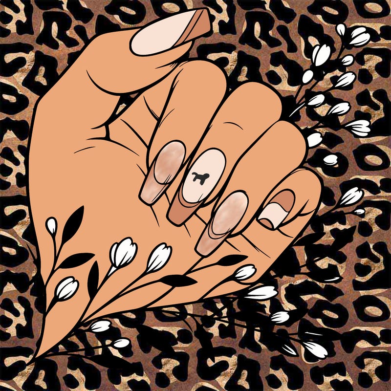 nails with french tip