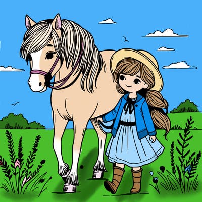 girl and horse