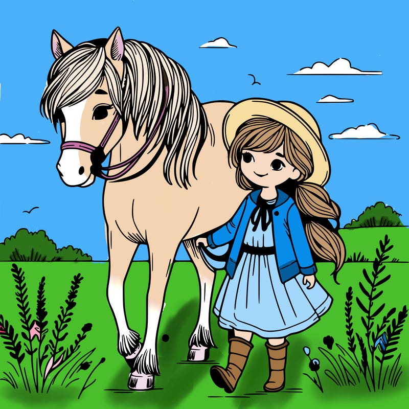 girl and horse