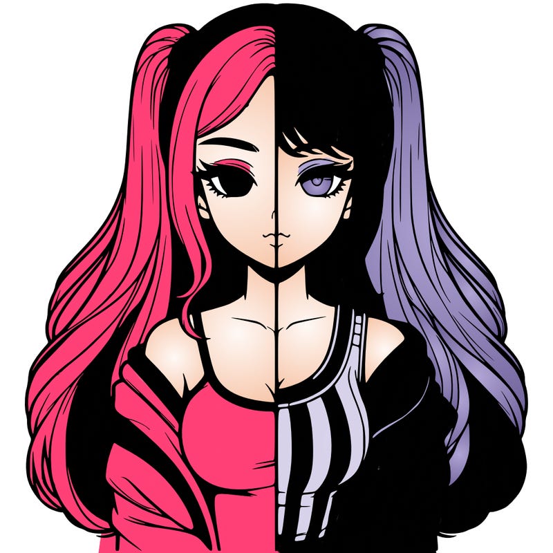 realistic girl split