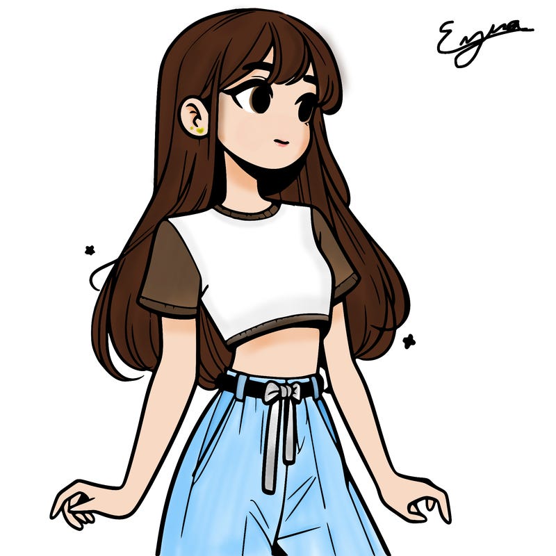 girl in a cute crop top