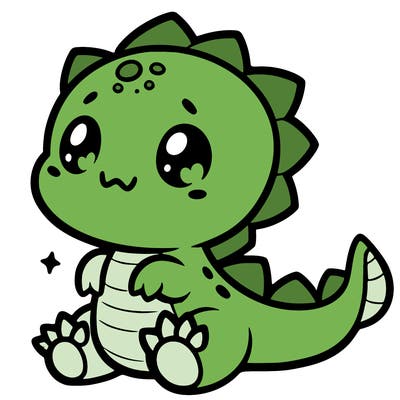 cute anime dinosaur
