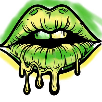 lips that look realistic and drip