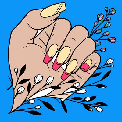 nails with french tip