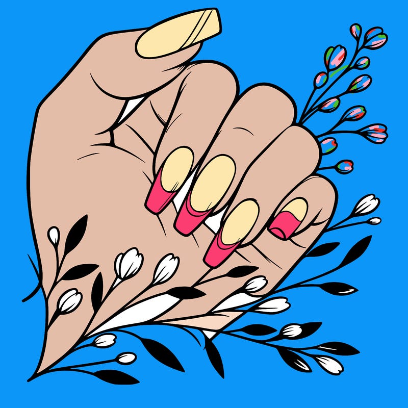 nails with french tip