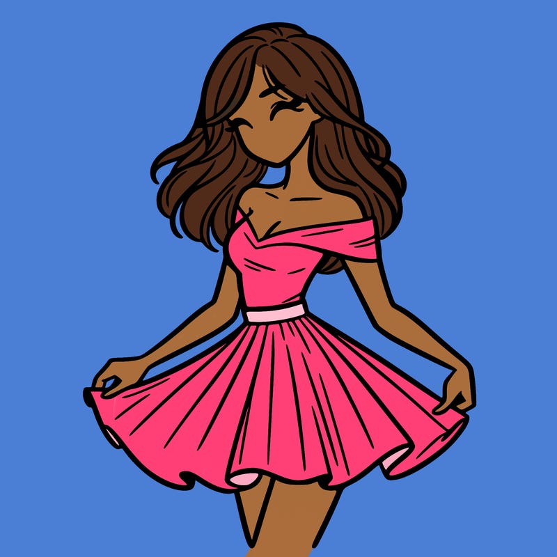 woman in skirt