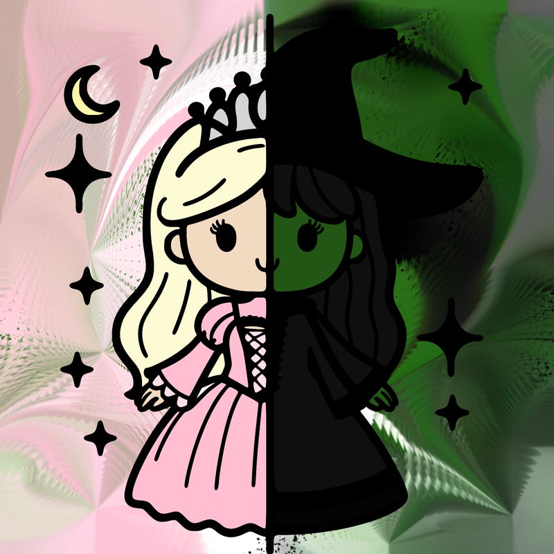 split princess and witch