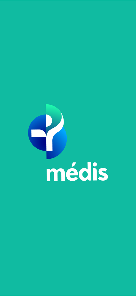 Médis - Splashscreen der Medis Krankenversicherungs-App mit Logo