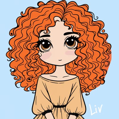 curly hair girl