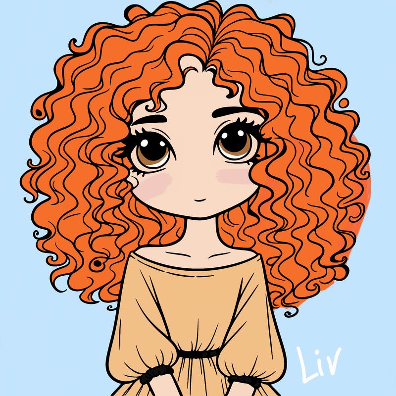 curly hair girl