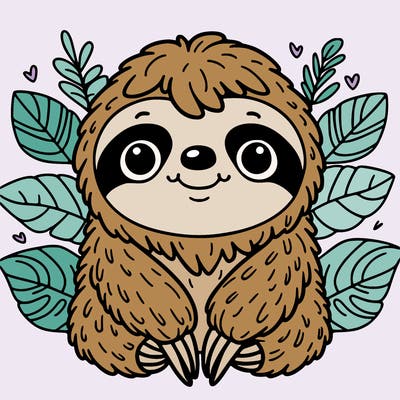 cute sloth
