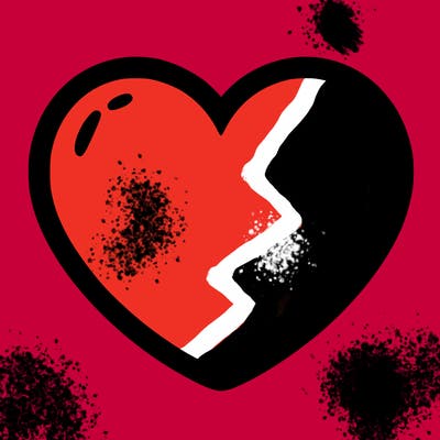 a blank heart