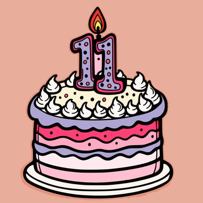 birthday cake for 11 year old girl