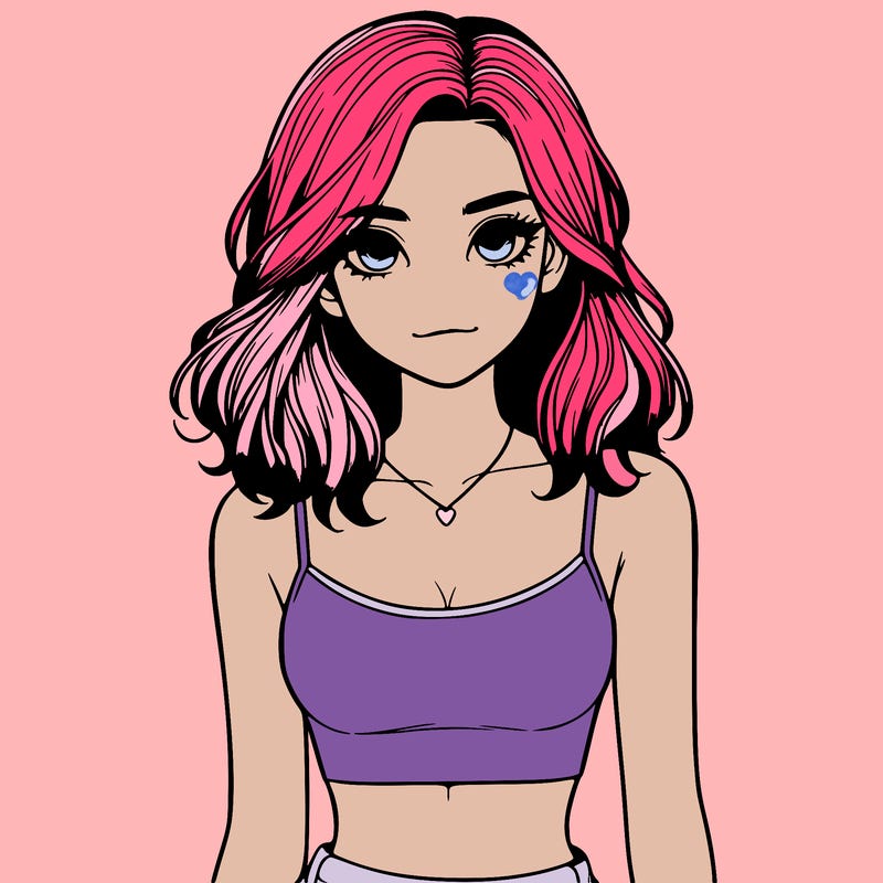 realistic girl with crop top