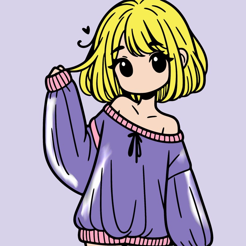 girl in baggy sweater hanging off her shoulder