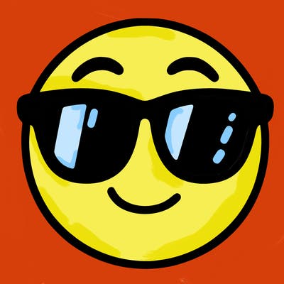 emoji with sunglasses