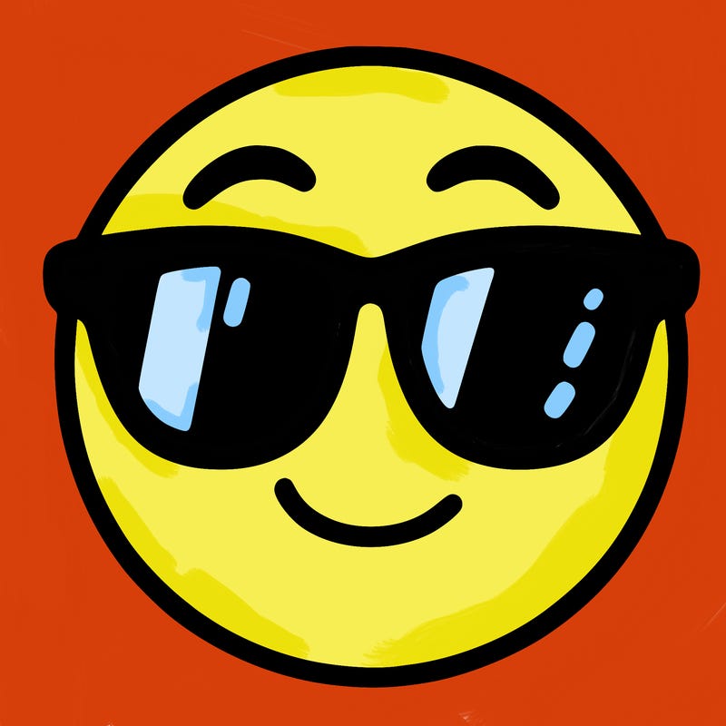 emoji with sunglasses