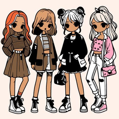 girls with fashion