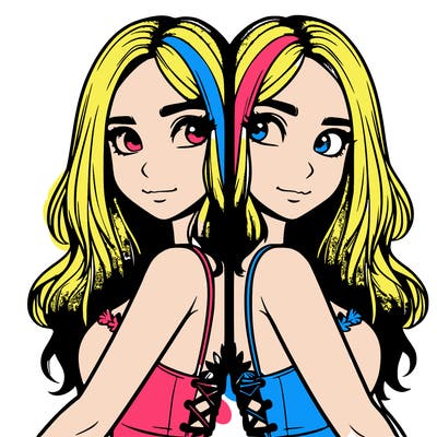 a realistic girl split