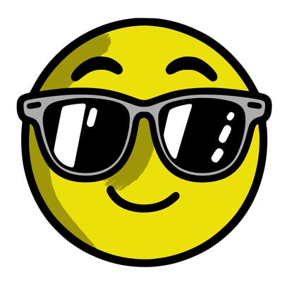 emoji with sunglasses