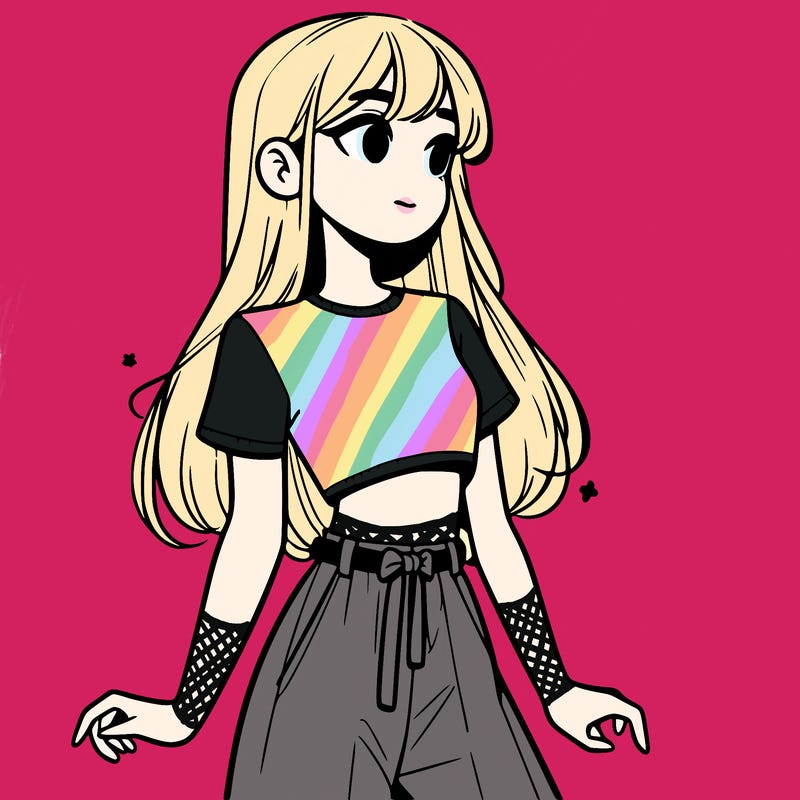 girl in a cute crop top