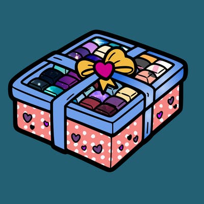 a box of chocolate for valentines day