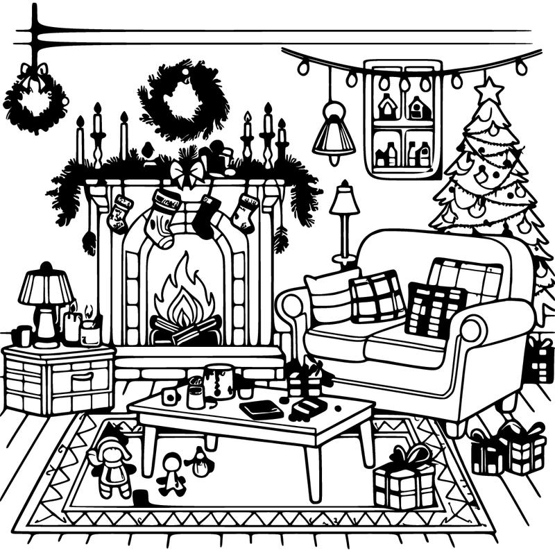 christmas livingroom