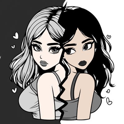 realistic girl split