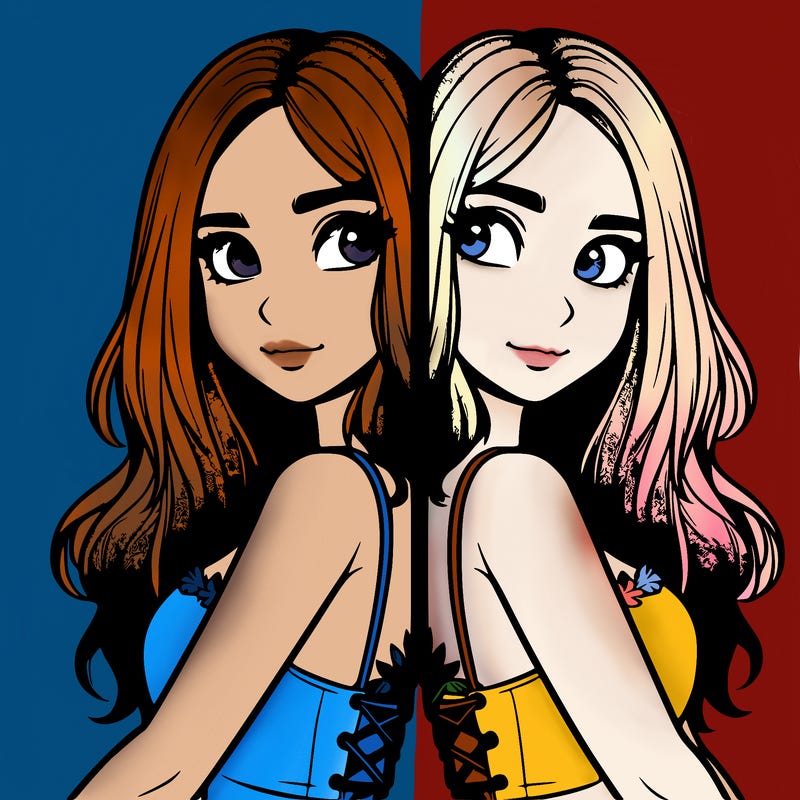 a realistic girl split