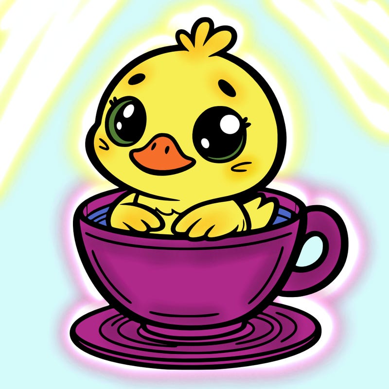 duck in a cup