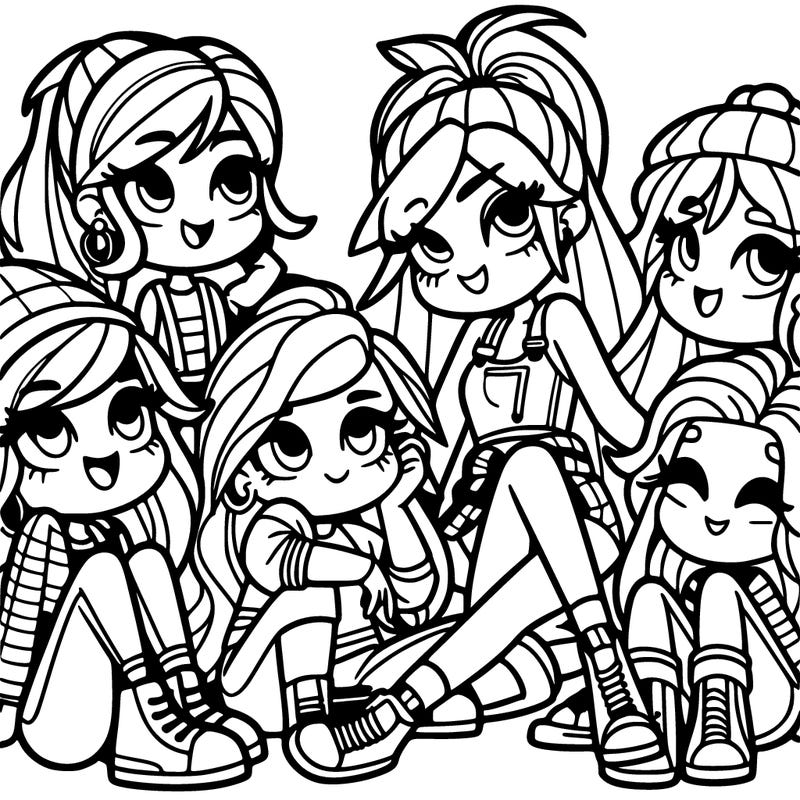 girls hanging out with each other