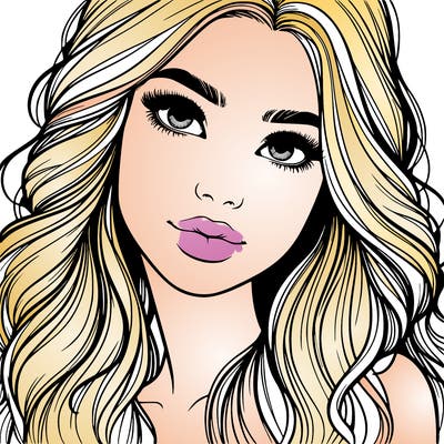 beautiful realistic girl