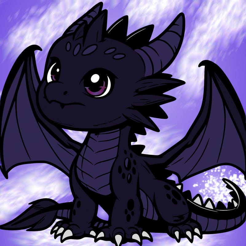 fierce baby night dragon