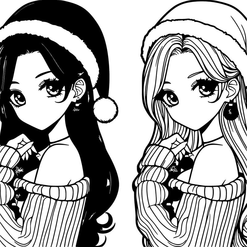 cristmas realistic girl