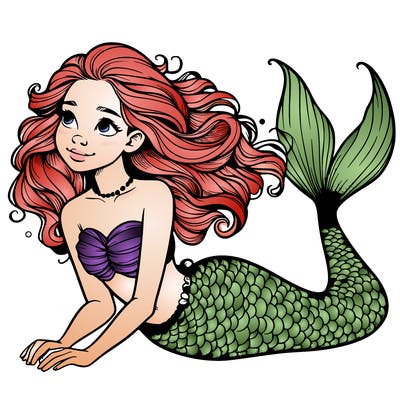 a realistic mermaid