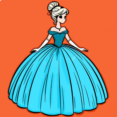 ballgown woman
